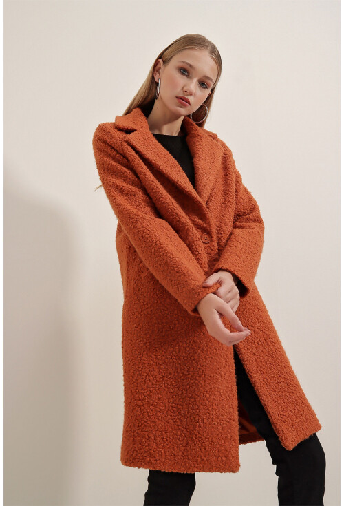 9082 Oversize Kaşe Kaban