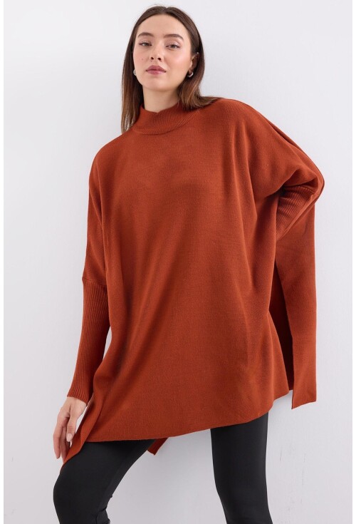 15783 Yırtmaçlı Panço Kazak