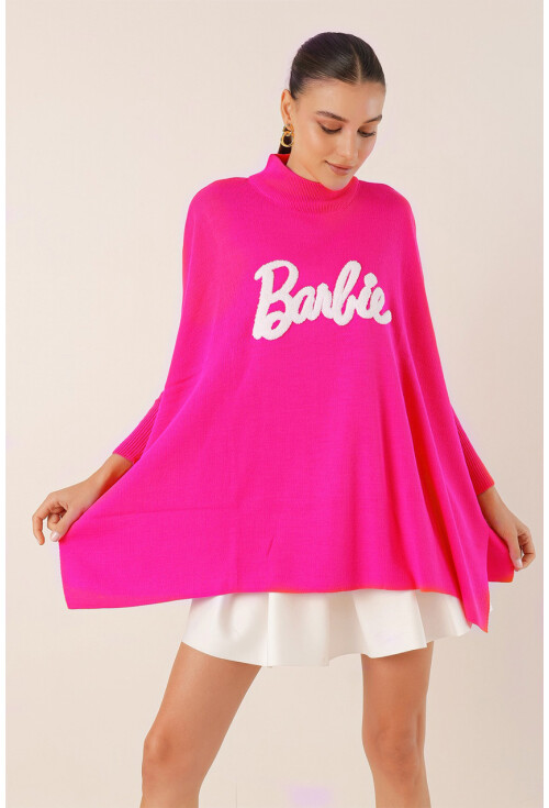 15783 Split Poncho Sweater