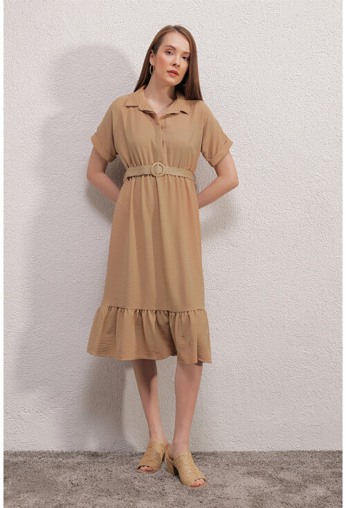 2292 Kemerli Elbise