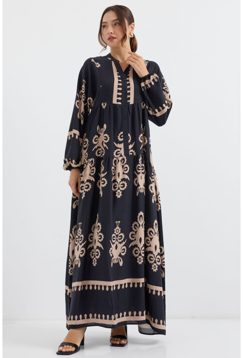 2423 Authentic Patterned Dress