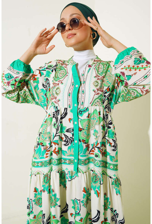 2423 Authentic Patterned Dress