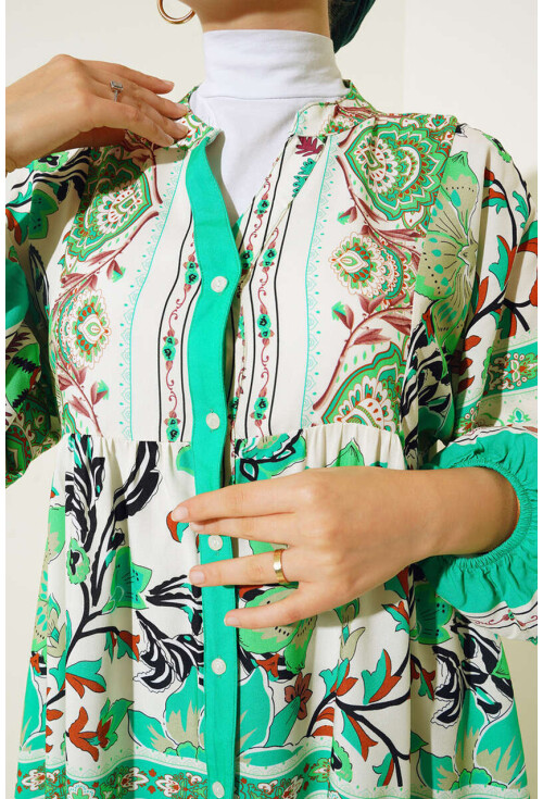 2423 Authentic Patterned Dress