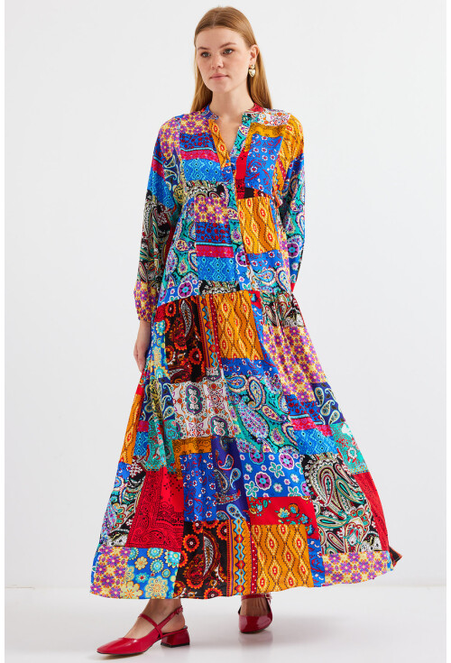 2423 Authentic Patterned Dress