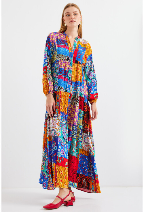 2423 Authentic Patterned Dress