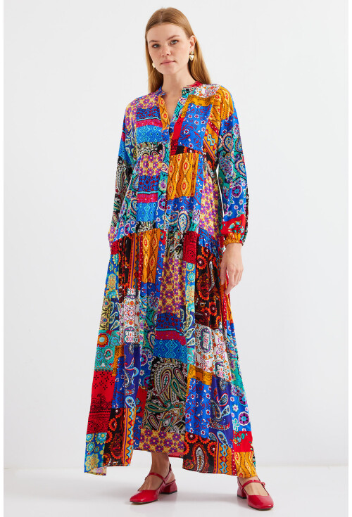2423 Authentic Patterned Dress