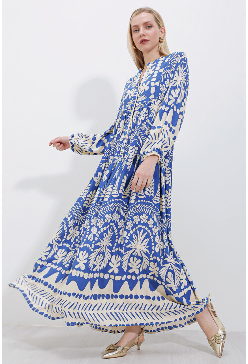 2423 Authentic Patterned Dress