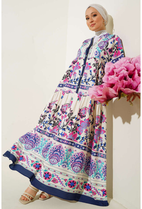 2423 Authentic Patterned Dress