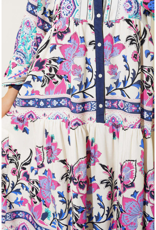 2423 Authentic Patterned Dress