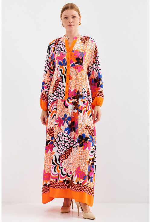 2423 Authentic Patterned Dress