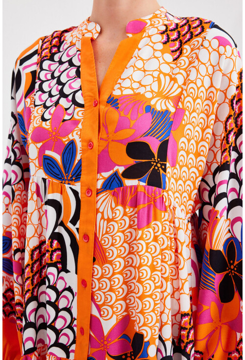 2423 Authentic Patterned Dress