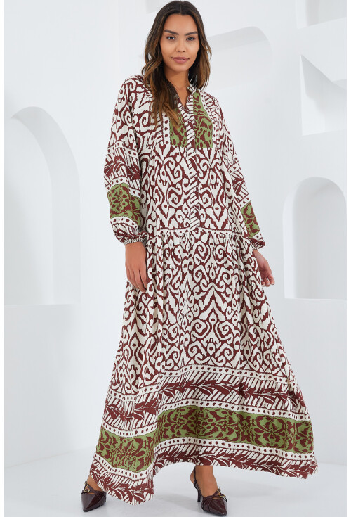 2423 Authentic Patterned Dress