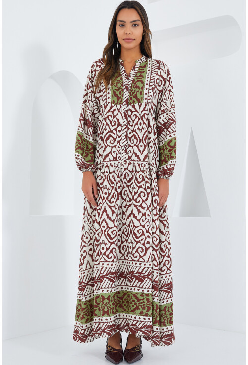 2423 Authentic Patterned Dress