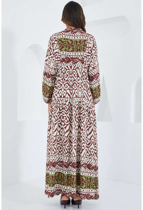 2423 Authentic Patterned Dress
