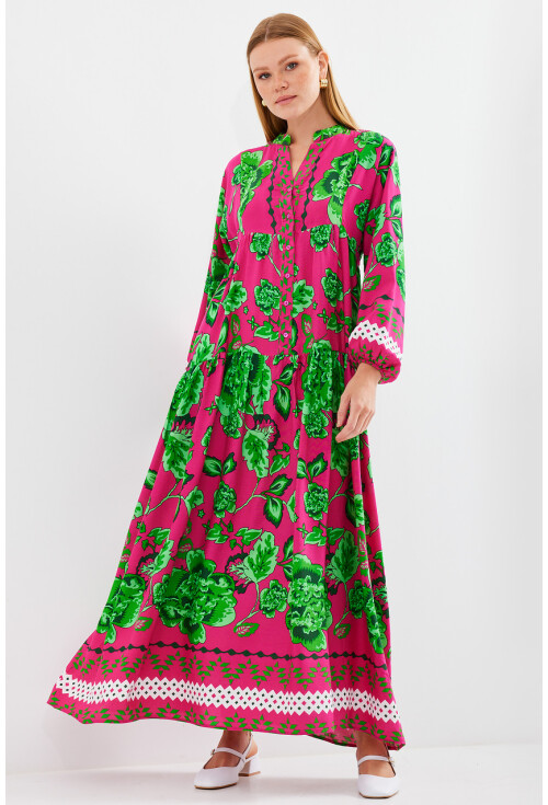 2423 Authentic Patterned Dress