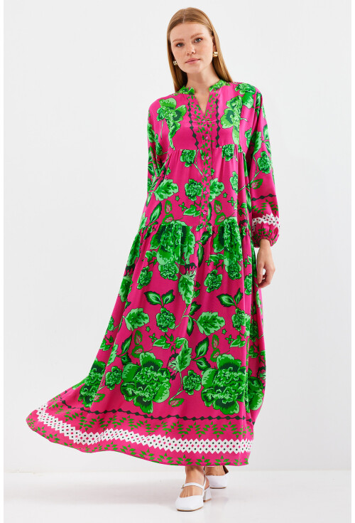 2423 Authentic Patterned Dress