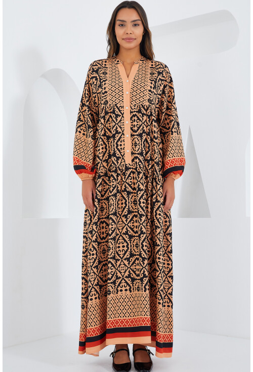 2423 Authentic Patterned Dress