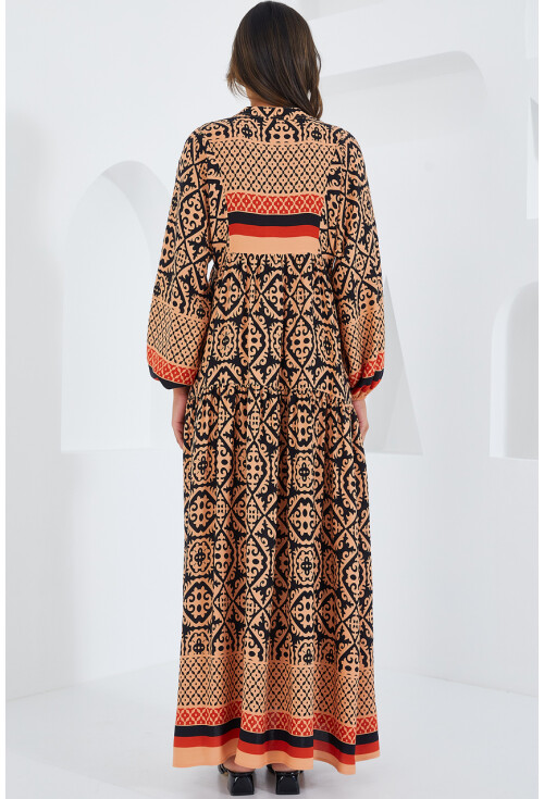 2423 Authentic Patterned Dress