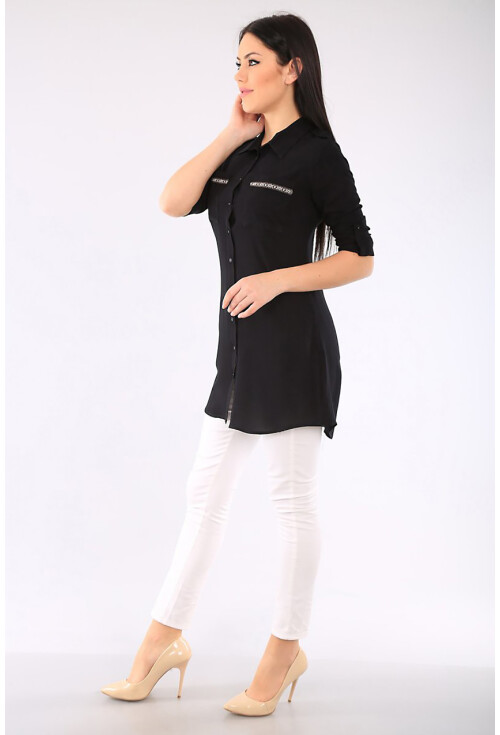3422 Şerit Detaylı Tunik
