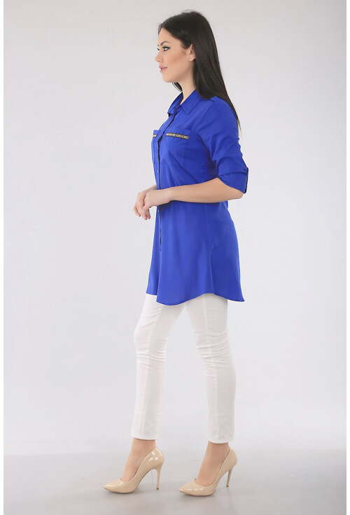 3422 Şerit Detaylı Tunik
