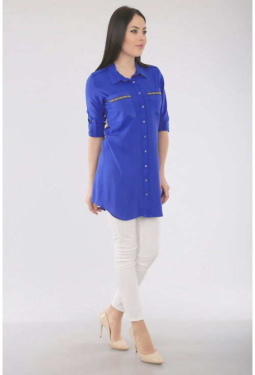 3422 Şerit Detaylı Tunik
