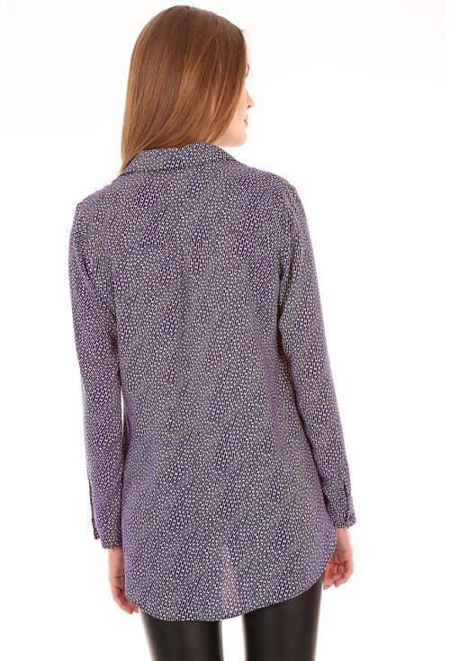 3795 Patterned Viscose Shirt