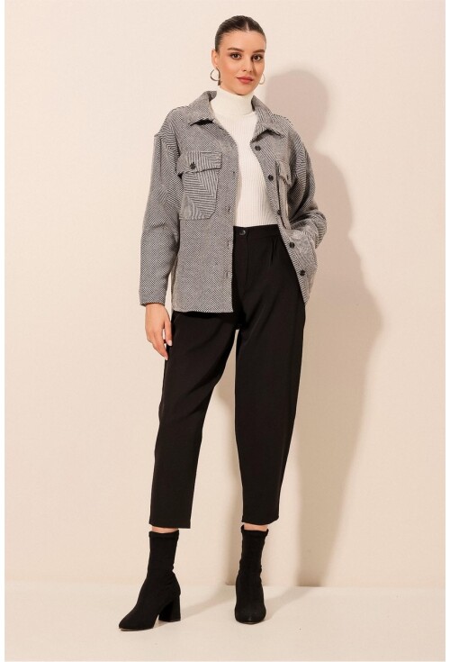 3958 Oversized Lumberjack Shirt