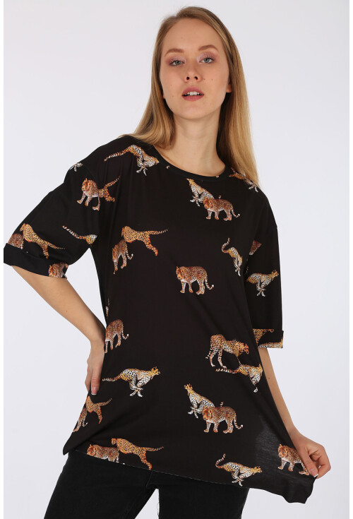 4133 Aslan Baskılı Tshirt
