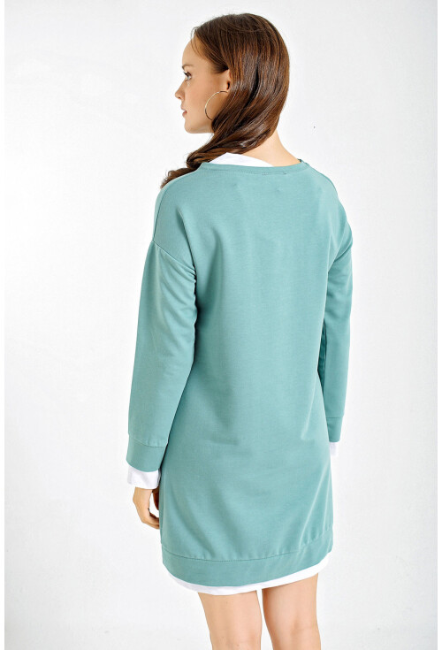 4179 Minimalist Baskılı Tunik