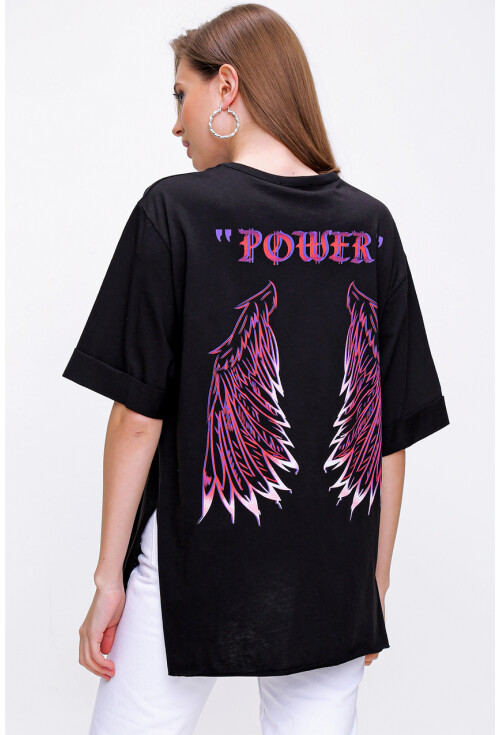 4297 League Baskılı T-Shirt