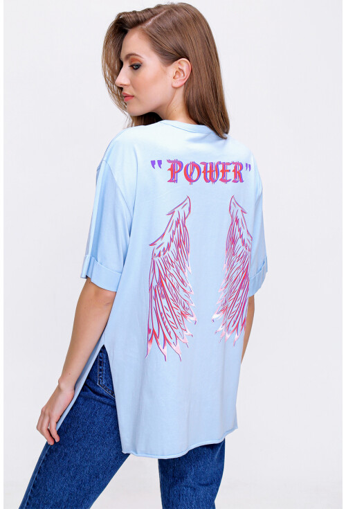4297 League Baskılı T-Shirt