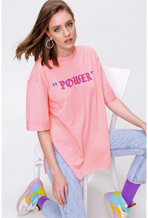 4297 League Baskılı T-Shirt