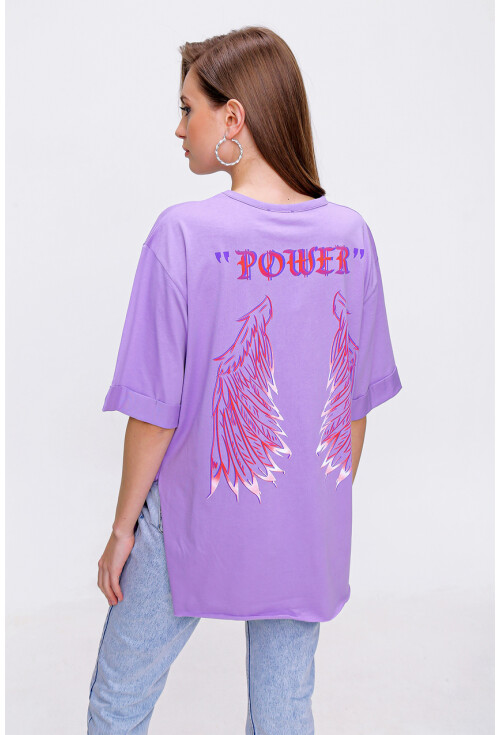 4297 League Baskılı T-Shirt