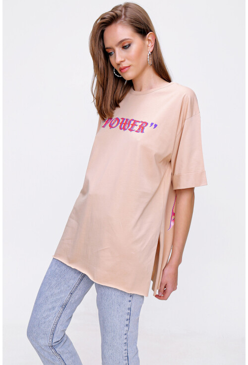 4297 League Baskılı T-Shirt