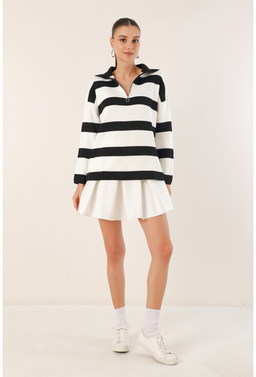 4512 Striped Oversized Sweater