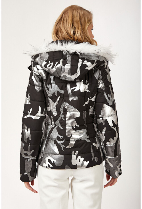 5108 Shiny Puffer Coat