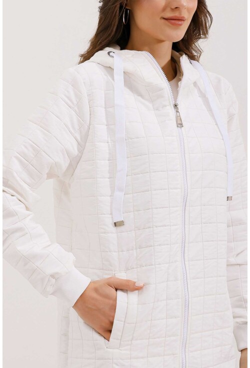 5138 Quilted Long Puffer Coat