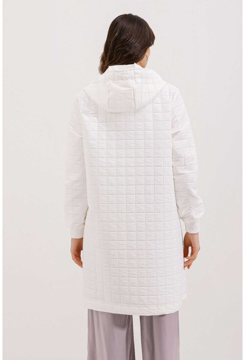 5138 Quilted Long Puffer Coat