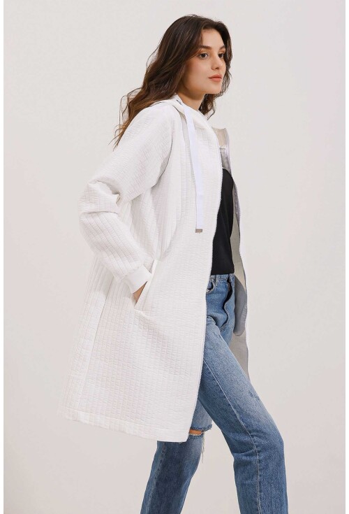 5138 Quilted Long Puffer Coat