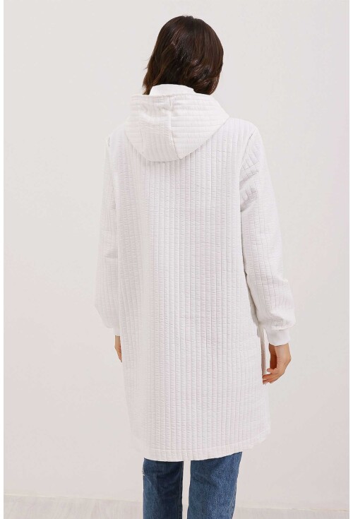 5138 Quilted Long Puffer Coat
