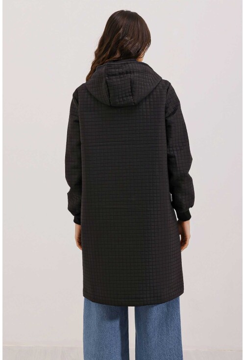 5138 Quilted Long Puffer Coat