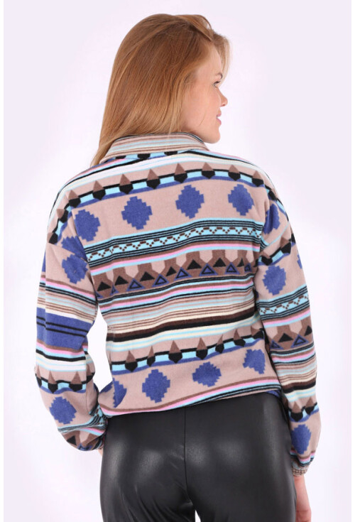 55300 Etnik Desen Sweatshırt