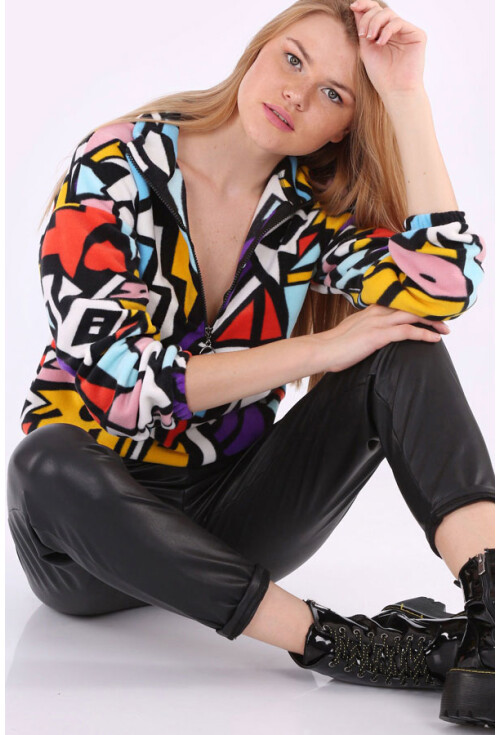 55300 Etnik Desen Sweatshırt