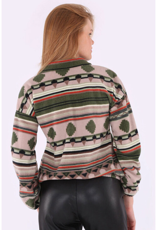 55300 Etnik Desen Sweatshırt