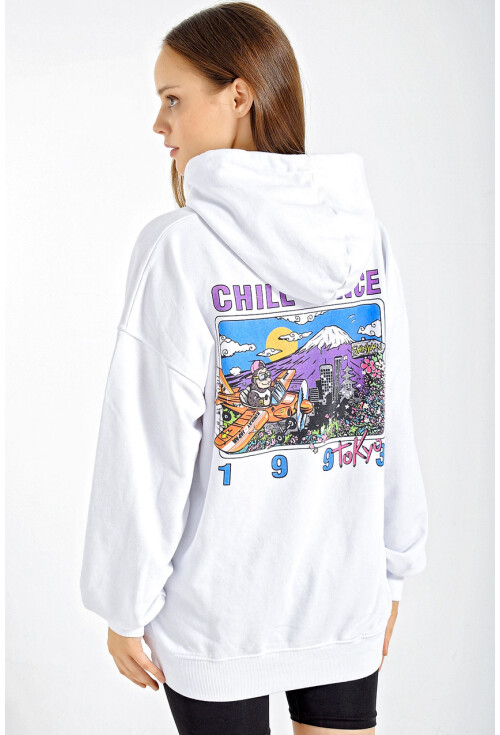 55316 Baskılı Sweatshirt