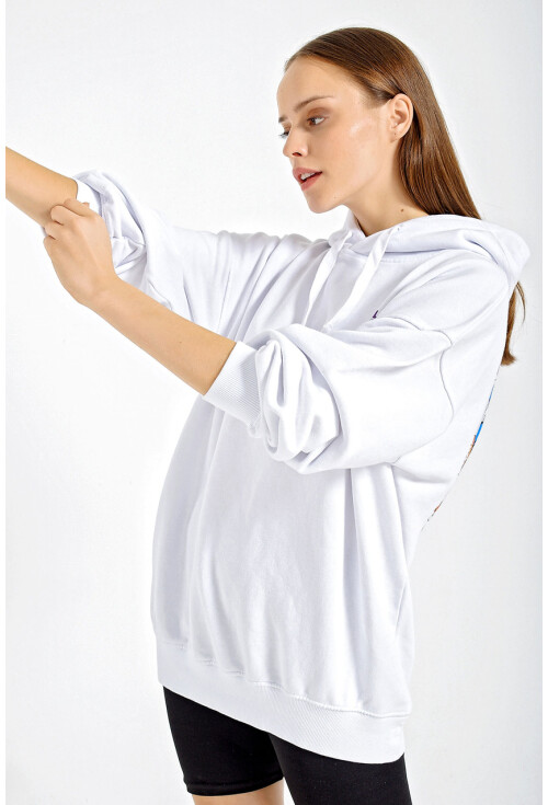 55316 Baskılı Sweatshirt