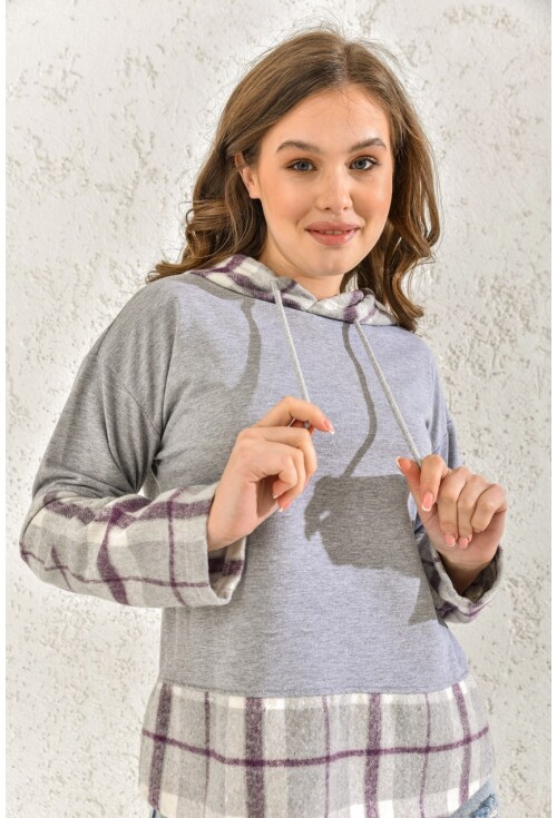 55381 Kapşonlu Sweatshirt