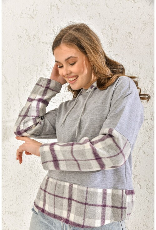 55381 Kapşonlu Sweatshirt