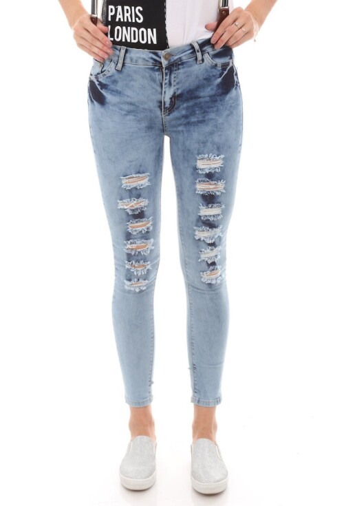6326 Slopet Kemerli Kot Pantolon