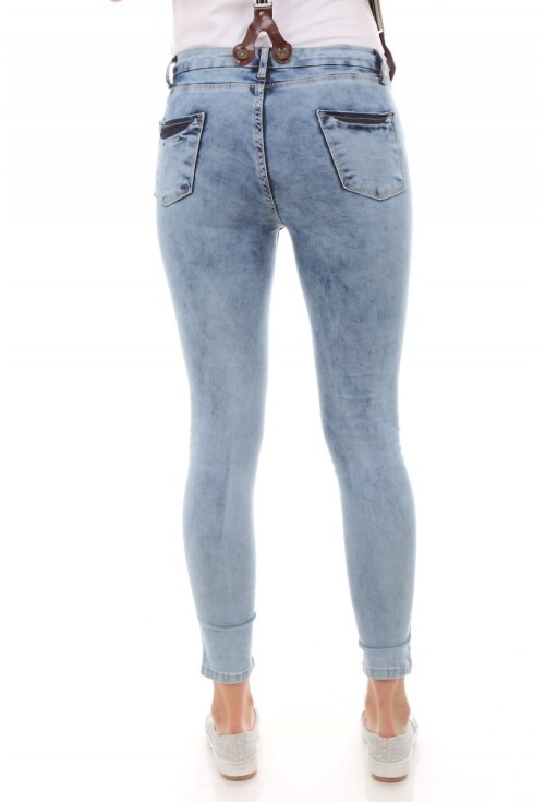 6326 Slopet Kemerli Kot Pantolon